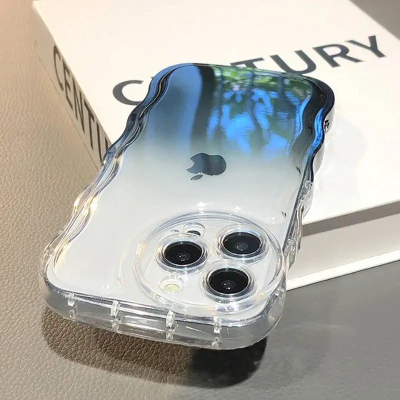 a clear case with two lenses on top