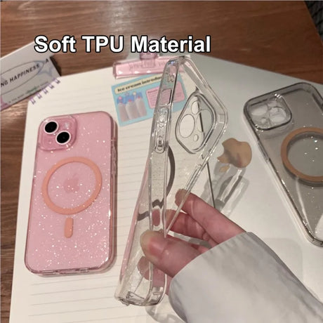 Clear phone cases.