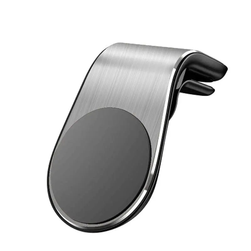 a metal clip with a black and silver finish