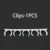 a pair of white plastic clips with the words clips pc