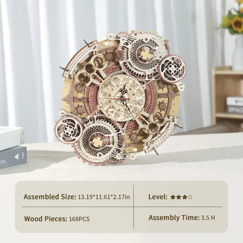 a clock made out of gears and gears