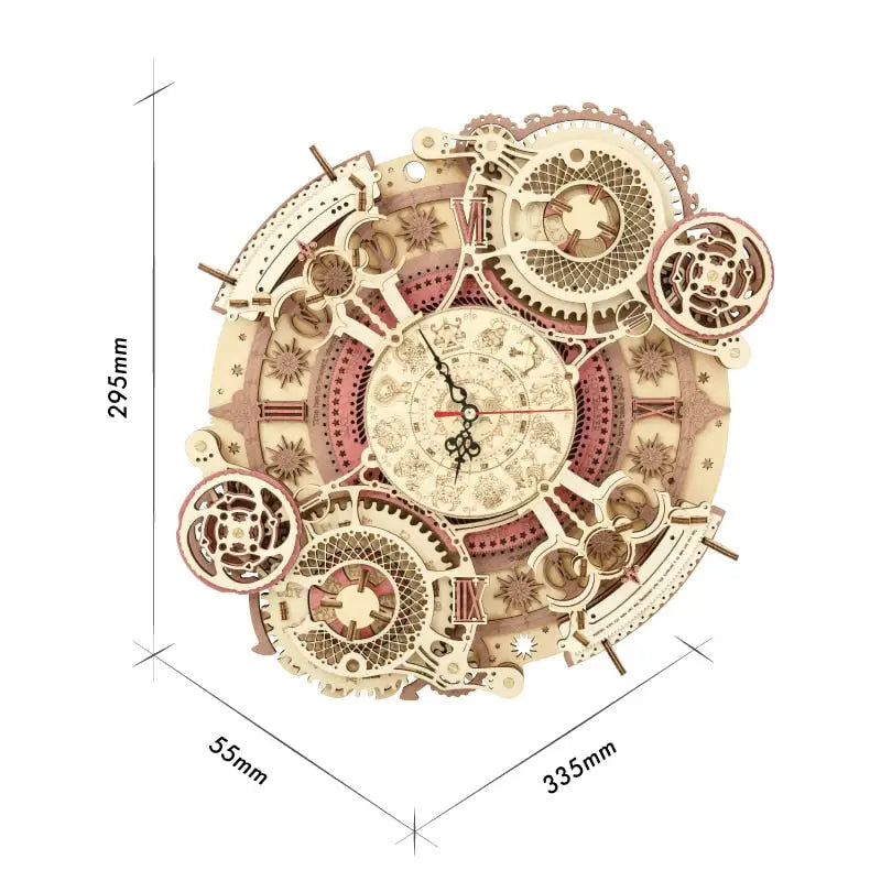 a clock made out of gears