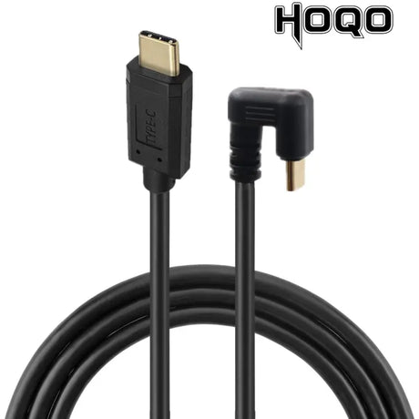 a close up of a black usb cable connected to a white background