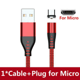 a close up of a red and black cable with a micro usb cable