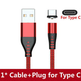 a close up of a red and black cable with a type c connector