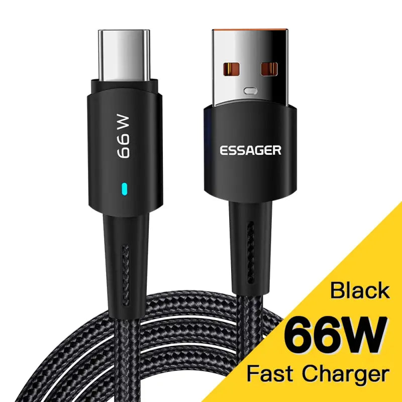 anker usb charger cable with black 6w fast charger