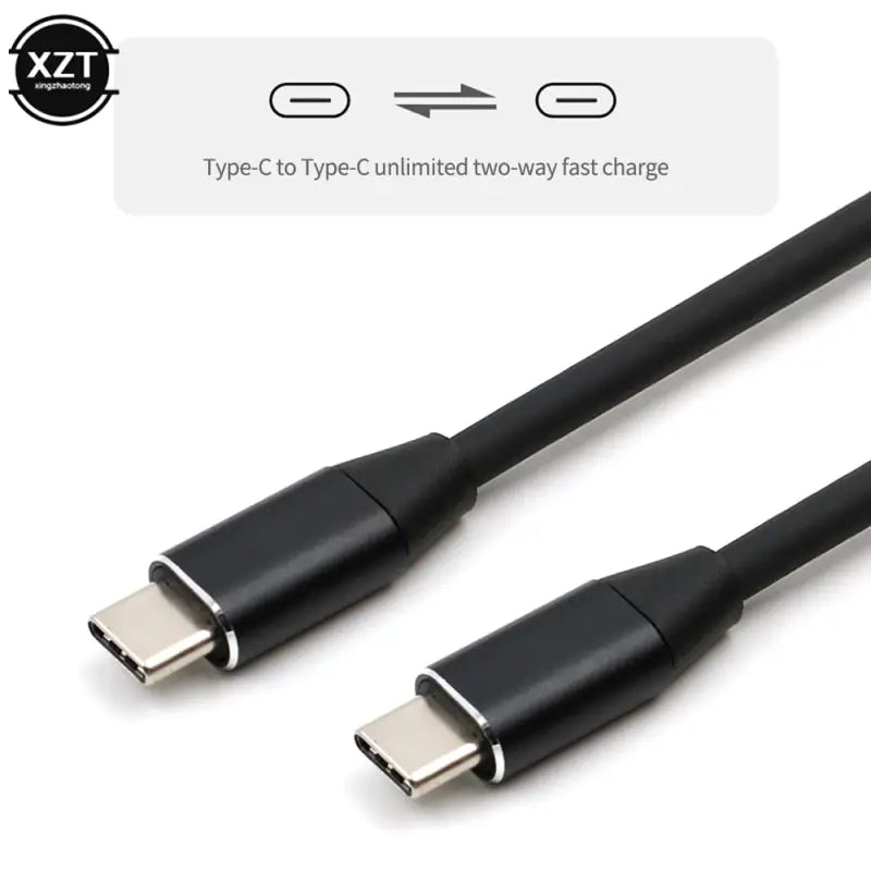 a black usb cable with a white and black cable plug