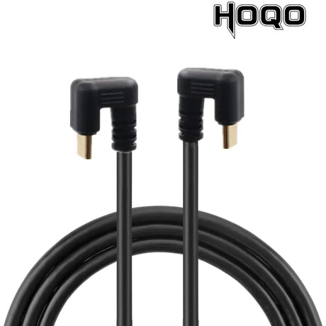 a black usb cable with a gold connector