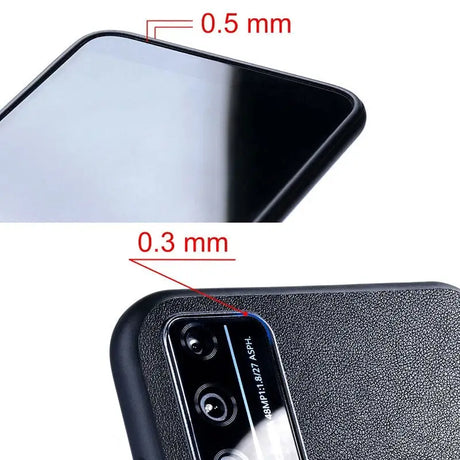 the back and front view of a black samsung phone