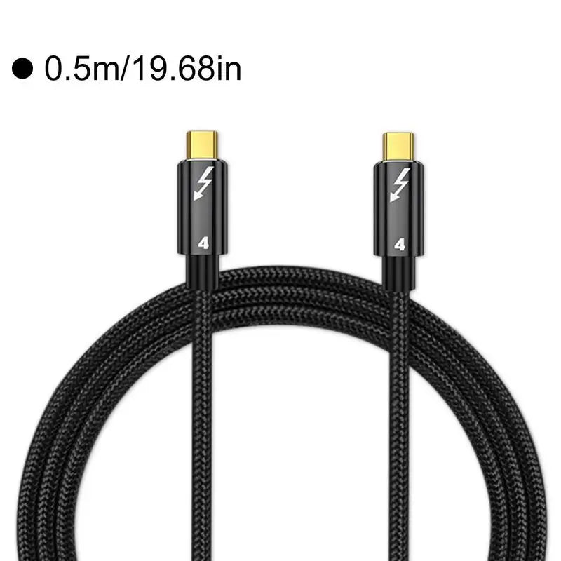 a close up of a black and gold charging cable