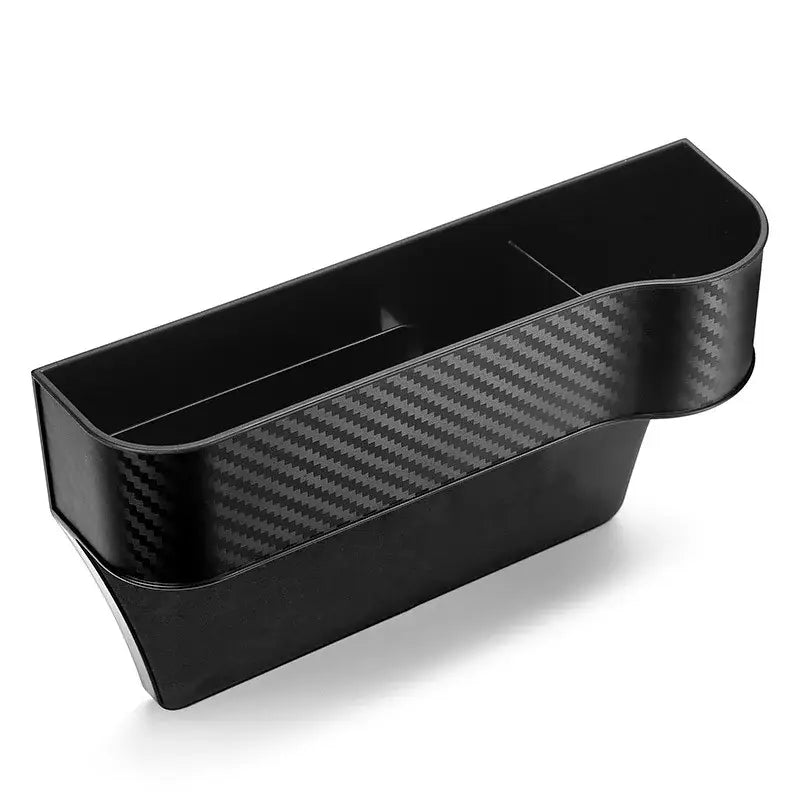a close up of a black plastic box with a black handle