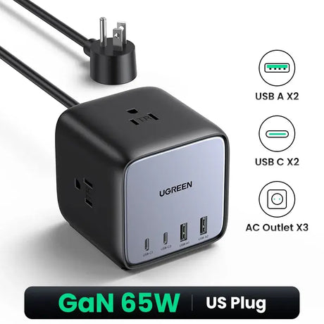 A close up of a black and white image of a usb charger