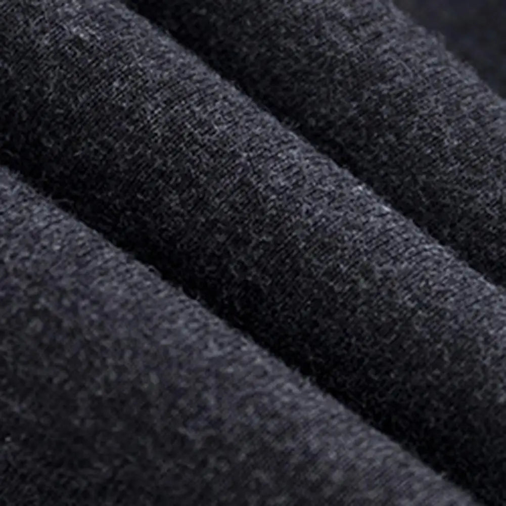 a close up of a black wool fabric