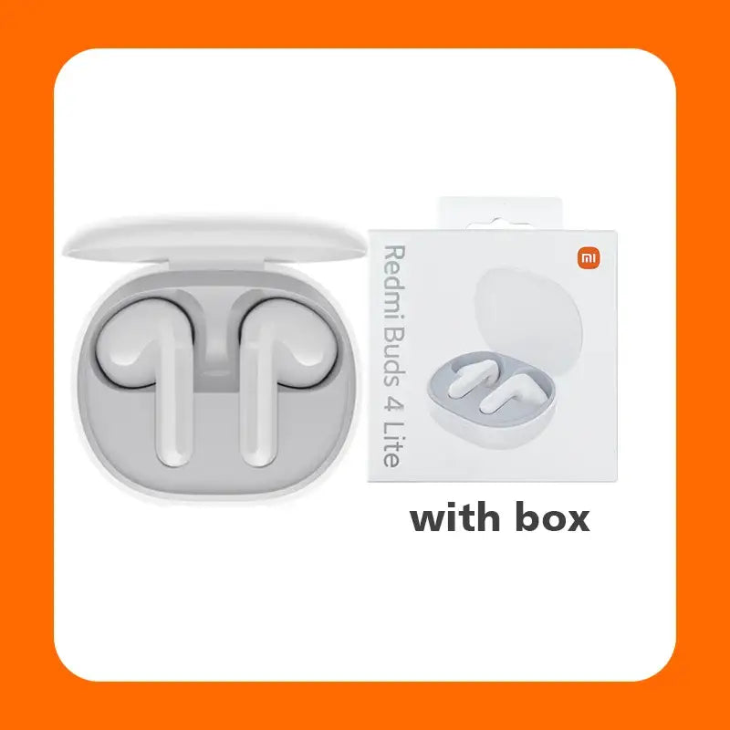 a close up of a box with a pair of earphones in it