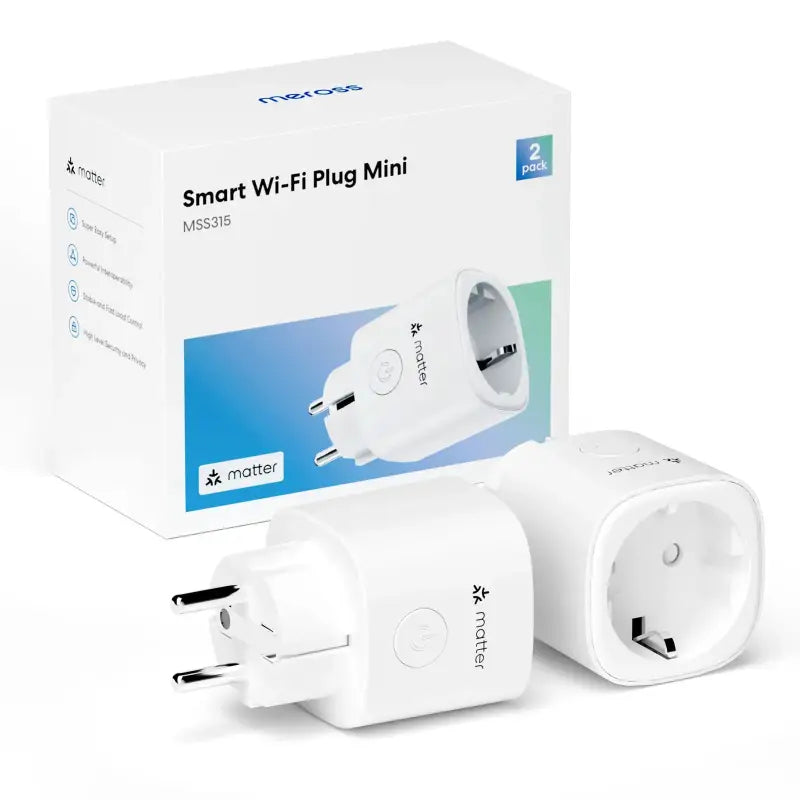 a close up of a box of a smart wi - fi plug mini