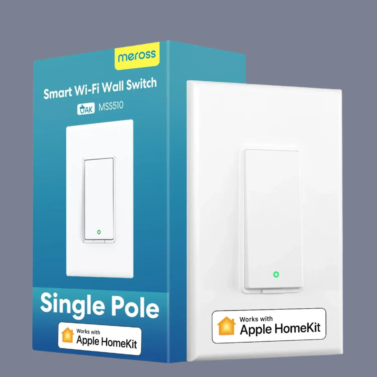 a close up of a box of a smart wifi wall switch