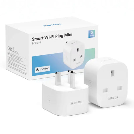 A close up of a box of smart wifi plugs with a box of plugs