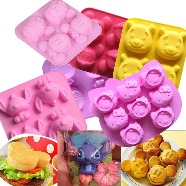 a close up of a bunch of different shaped food items