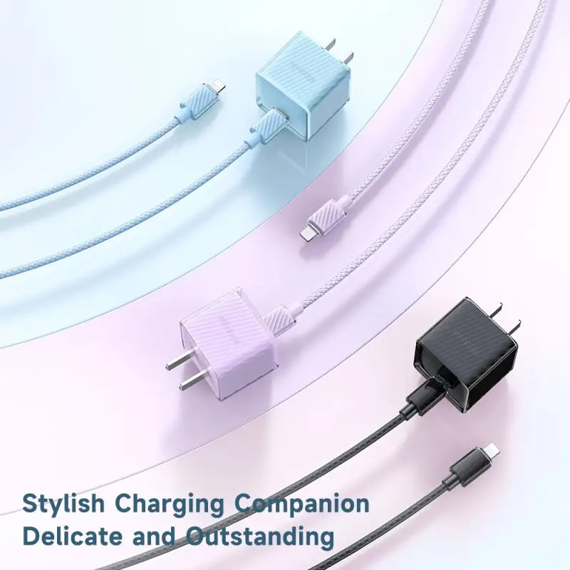 there are two different types of charging cords connected to each other