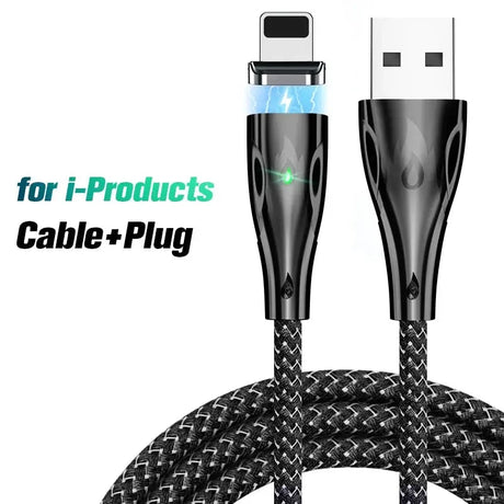 a black cable with the words for products cable plug