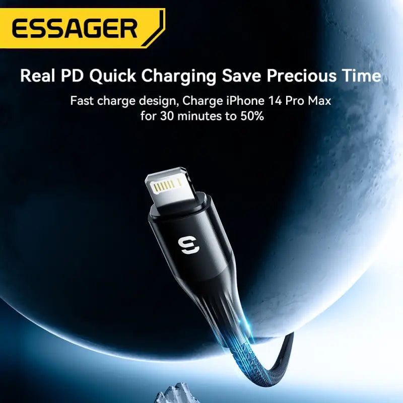 an image of a cable with the text real quick charge pro