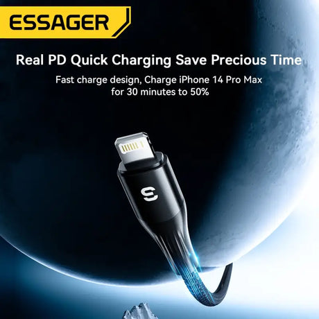 an image of a cable with the text real quick charge pro