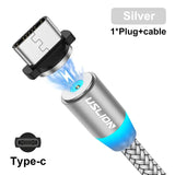 anker type - c usb cable with a blue light