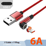 a close up of a red cable with a usb cable attached