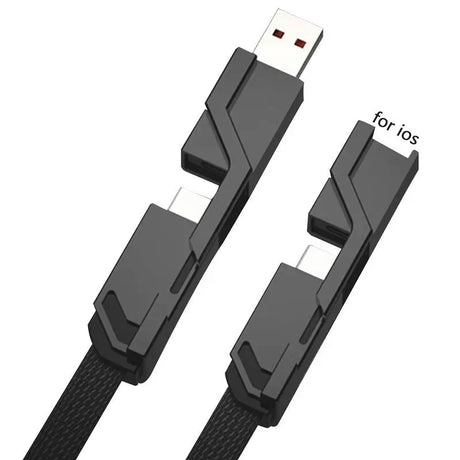 a close up of a usb cable connected to a charger