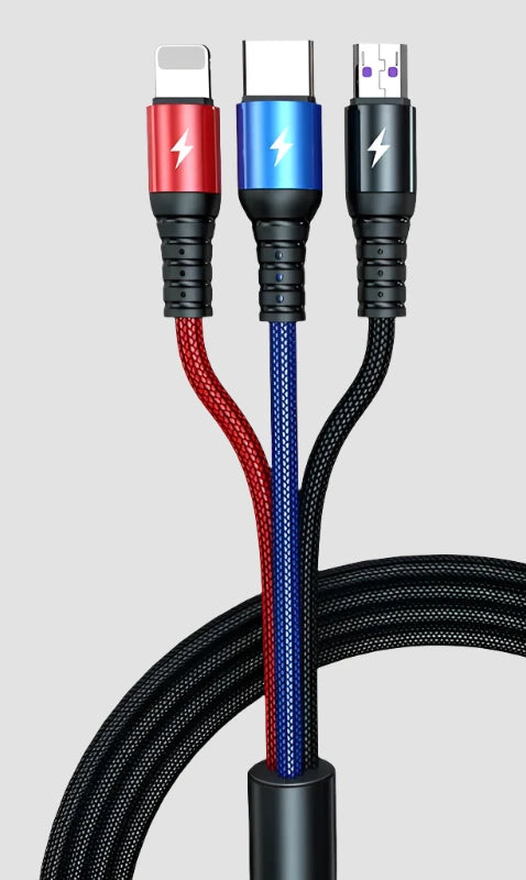 a close up of a usb cable connected to a charger