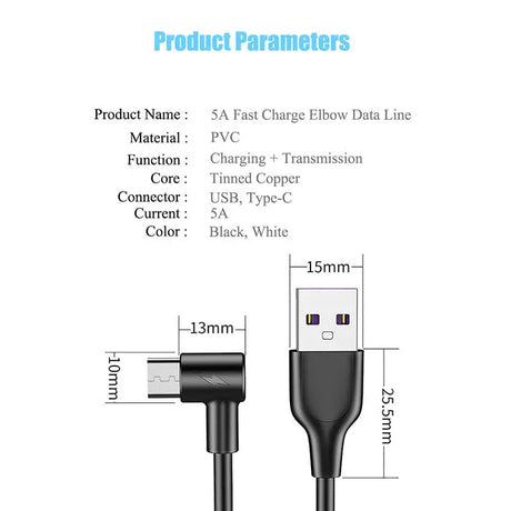 a close up of a usb cable with a description of the product