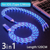 a close up of a blue and white braided usb cable