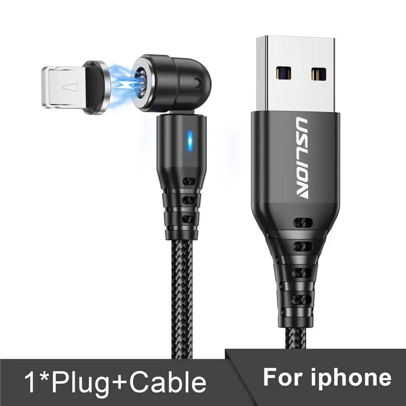 an image of a usb cable with a lightning charging cord attached