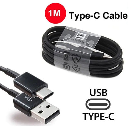 a close up of a usb cable connected to a type - c cable