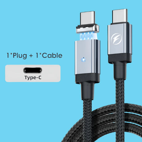 a close up of a cable with a lightning charging plug attached