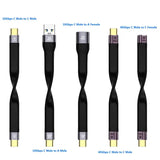 a close up of a usb cable with different sizes and colors