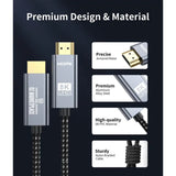 A close up of a cable with different types of cables