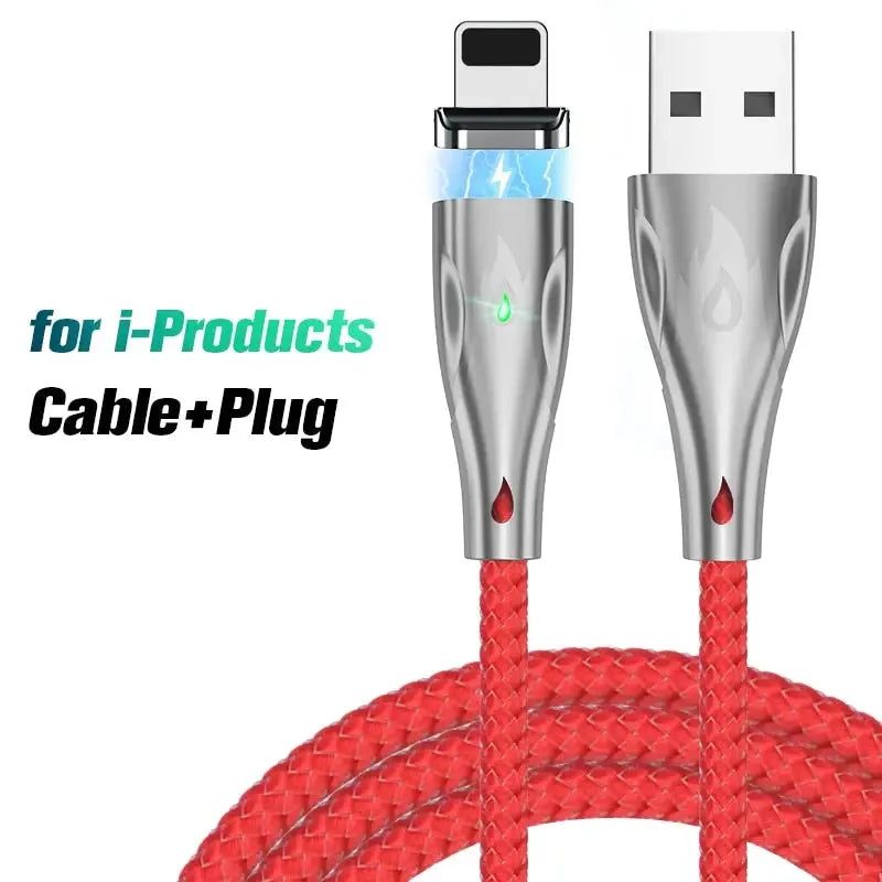 a usb cable with a red braiding cord