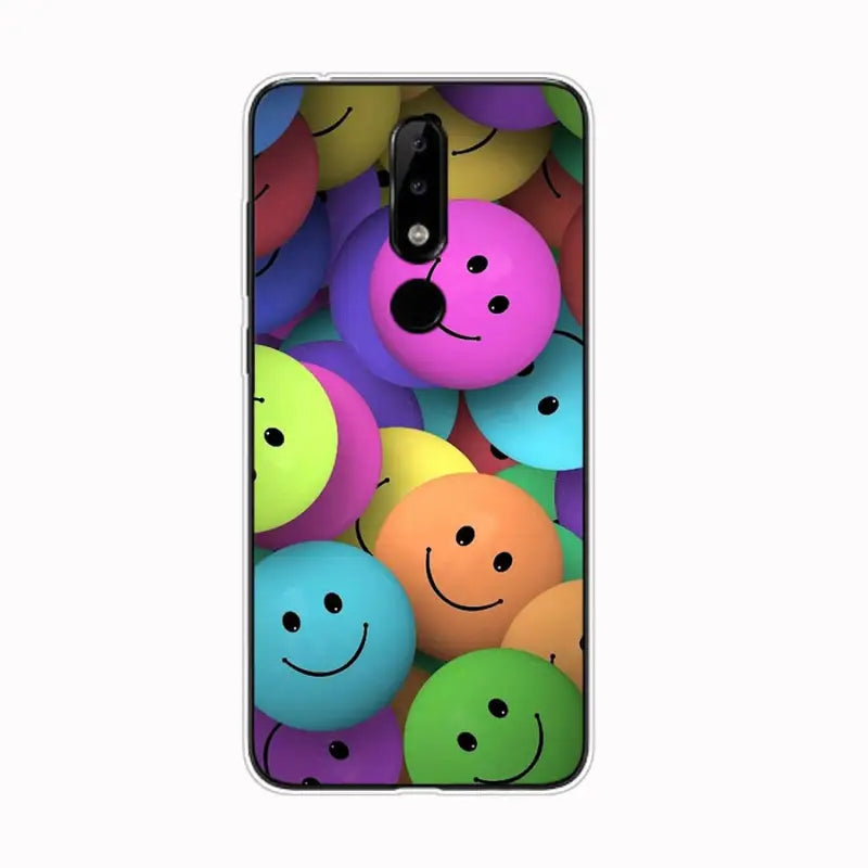 smiley face colorful soft case for samsung note note 9