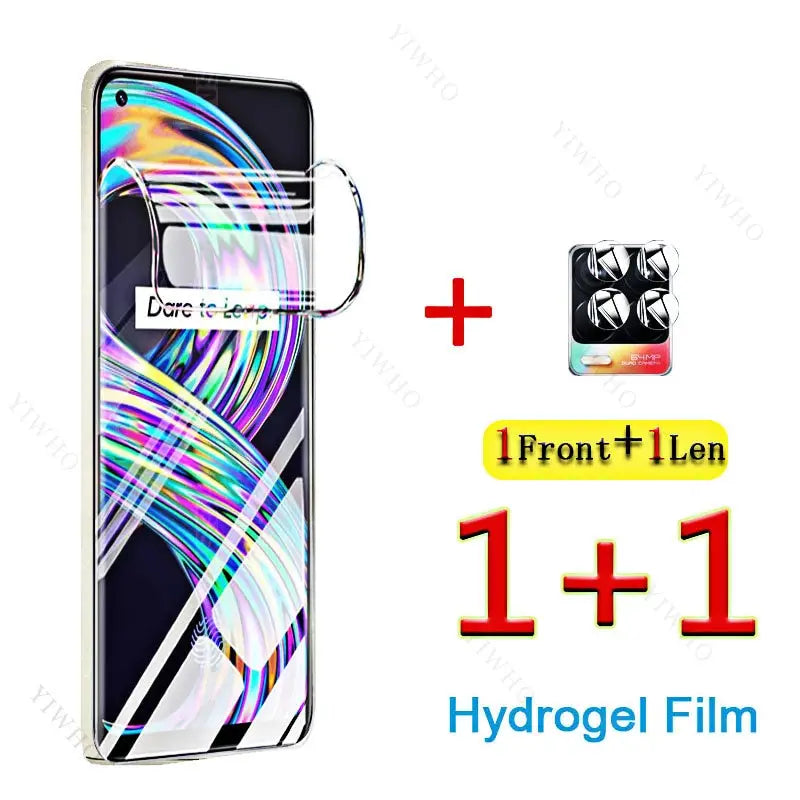 the front and back of a phone with a camera attached to it