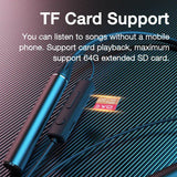 A close up of a cell phone with a card attached to it
