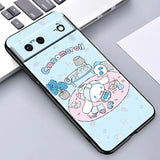 a phone case with a cartoon character design