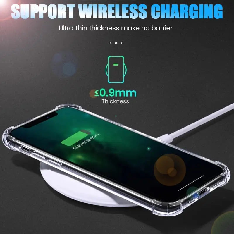 anker wireless charger with a charging cable