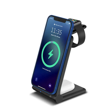 an image of a charging station with a phone on it