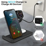 an image of a charging station with a phone and a charger