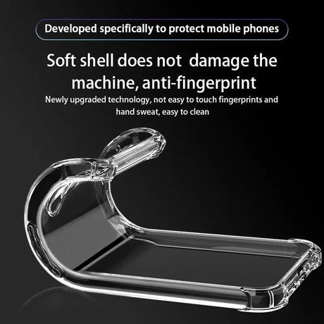 a clear phone case with a clear cover