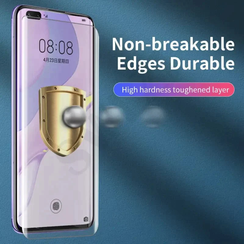 a close up of a cell phone with a gold shield on it
