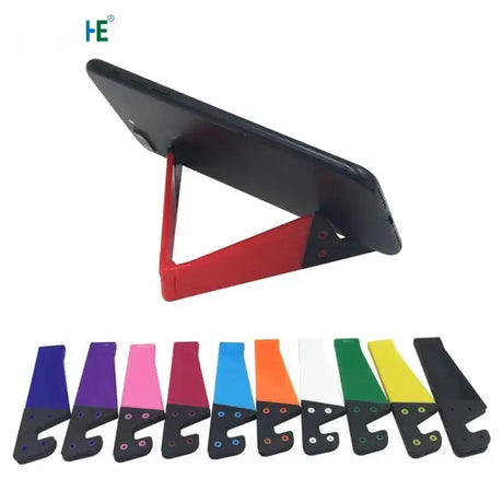 a tablet stand with a variety of colors