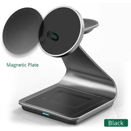 a close up of a cell phone holder with a magnet plate