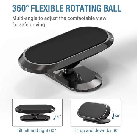 a close up of a cell phone holder with a 360 - angle rotating ball